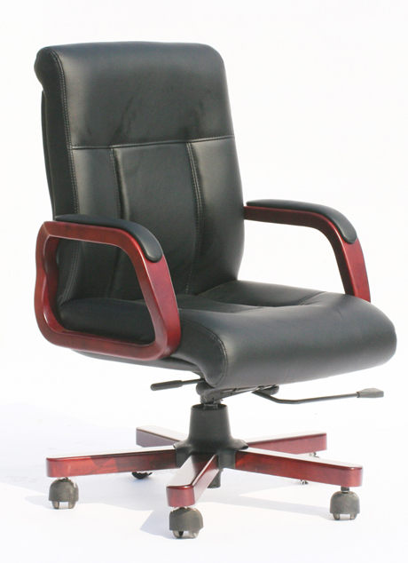 辦公椅|傳統真皮中班椅|辦公家具|真皮中班椅|經典中班椅|經理椅|中背椅|主管椅|會議椅|辦公轉椅 CG-JDZBY-14